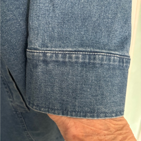 Blue Denim Jacket with Button Closure Denim & Co 2X - Picture 5 of 6